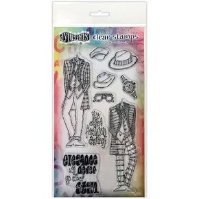 Dylusions Couture Stamp Set, Day at The Races, Duo