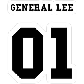 ملصقات General Lee 01 (3 أجهزة كمبيوتر/حزمة)