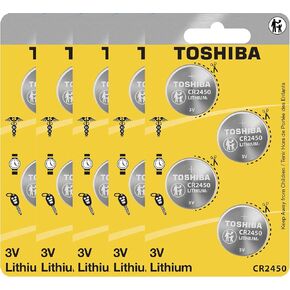 Toshiba CR2450 3 Volt Lithium Coin Battery (20 Batteries)