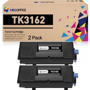 Compatible Toner Cartridge Replacement for Kyocera TK3162 TK-3162 for ECOSYS M3645idn, M3145idn, P3045dn, P3050dn, P3055dn, P3060dn, P3150dn, P3155dn, P3260dn, M3145dn ( Black, 2 Pack)