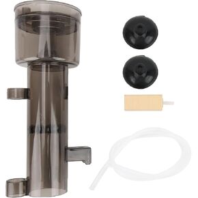 Aquarium Protein Skimmer, Internal Water Pneumatic Filter with Suction Cups for Saltwater Aquariums Fish Tank (RS-4003)