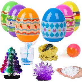 6pcs prefiled Easter Science Eggs Basks Suppl STER Activity Tree Activity Kit للأطفال