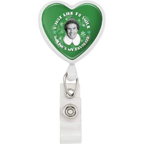 فيلم قزم أنا فقط أحب أن أبتسم Heart Lanyard Retractable Retractable Card Card Card