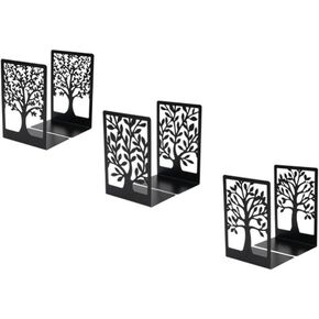 ينتهي كتاب YXQ للأرفف الزخرفية ، ويدعم Bookend Tree Metal Cookend للكتب الثقيلة لمدرسة المكتب المنزلي ، ومجموعة من 3 حاملات الكتب السود