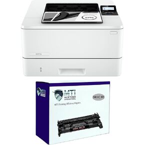 MTI 4001n Wireless Office Check Printer Bundle with 1 OEM Modified 148A W1480A MICR Toner Cartridge for Printing Small Business and Personal Checks (2 Items)