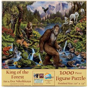 SUNSOUT INC - King of The Forest - 1000 pc Jigsaw Puzzle by Artist: Eva Nikolskaya - Finished Size 20" x 27" - MPN# 70804