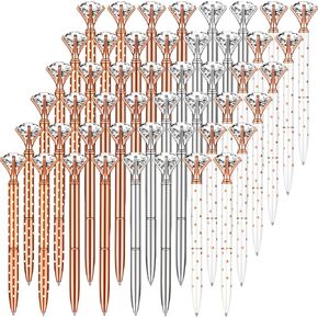 Yexiya 48 PCS Big Crystal Diamond Pens BENS BIND FORDENT RINESTONSERS BRIDAL DEAR PEN METL