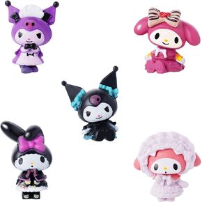 6PCS Cartoon Cake Topper, Anime Cake Decorations Kawaii Cute Cake Toppers for Birthday Party Decorations, Anime Themed Party Anime Party Supplies (BJ-KM MLD)