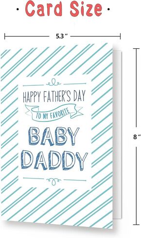 Naughty Fathers Day Card from Wife,Baby Daddy Fathers Day Card,Funny Father's Day Gift for Husband in Saudi Arabia