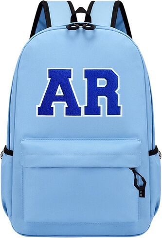 4.5" Varsity Letter Patches Chenille Iron on Letters Large Letterman Jacket Patches for Clothing/Jacket/Varsity/Bag (Blue, L) in Saudi Arabia