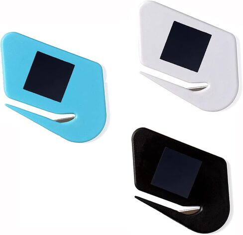 Magnetic Letter Openers Envelope,3 Pack,Envelope Opener Slitter,Mail Openers Blade with Magnet,Letter Opener for Women,Envelope Cutter (Purple,Red,Lake blue) in Saudi Arabia