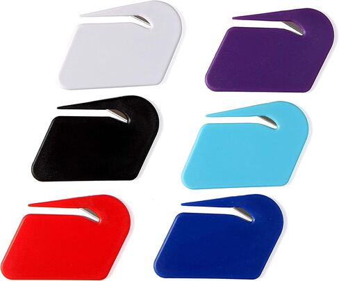 Magnetic Letter Openers Envelope,3 Pack,Envelope Opener Slitter,Mail Openers Blade with Magnet,Letter Opener for Women,Envelope Cutter (Purple,Red,Lake blue) in Saudi Arabia
