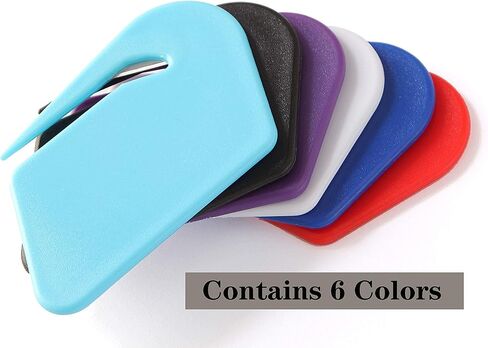 Magnetic Letter Openers Envelope,3 Pack,Envelope Opener Slitter,Mail Openers Blade with Magnet,Letter Opener for Women,Envelope Cutter (Purple,Red,Lake blue) in Saudi Arabia