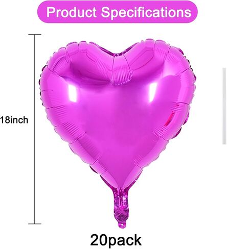 BEISHIDA 60 inch Large Heart Balloons Red Heart Shape Balloons Huge Heart Shaped Balloon Neutral Love Balloon Mother's Day Proposal Marriage Valentines Day Birthday Party Decorations 1 pcs in Saudi Arabia