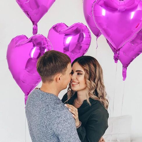 BEISHIDA 60 inch Large Heart Balloons Red Heart Shape Balloons Huge Heart Shaped Balloon Neutral Love Balloon Mother's Day Proposal Marriage Valentines Day Birthday Party Decorations 1 pcs in Saudi Arabia