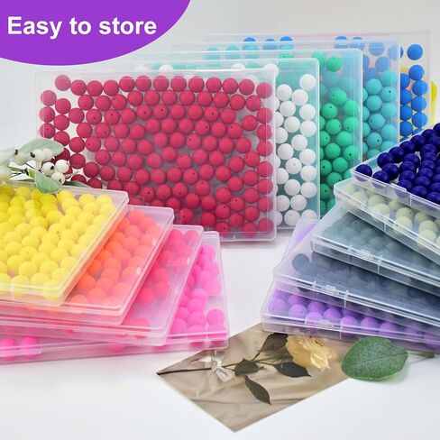 JOPY 130PCS Silicone Beads for Keychain Making Kit 15mm Silicone Beads Bulk Round Rubber Beads Loose Beads for Pens DIY Necklace Bracelet Making (Hot Pink), Small in Saudi Arabia