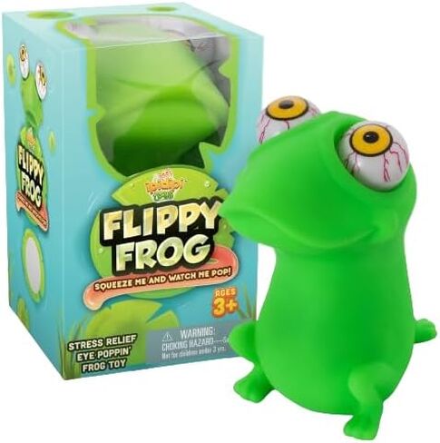Flippy Brain Squishy Eye Popping Squeeze Fidget - Stress Relief Ball - Anxiety Reducer Sensory Play - Gag for Boys and Girls - Suitable for Autism, ADHD in Saudi Arabia