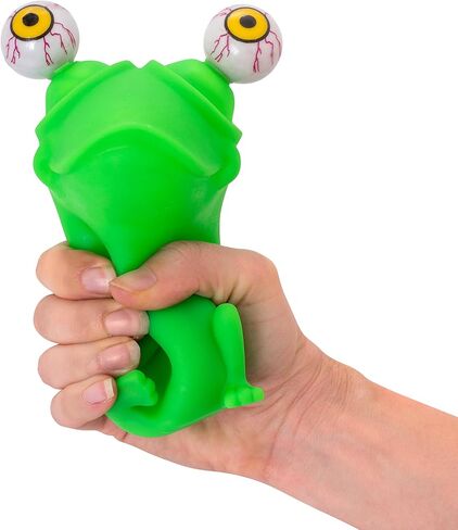 Flippy Brain Squishy Eye Popping Squeeze Fidget - Stress Relief Ball - Anxiety Reducer Sensory Play - Gag for Boys and Girls - Suitable for Autism, ADHD in Saudi Arabia