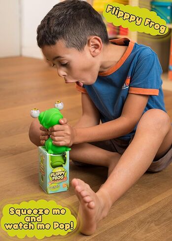 Flippy Brain Squishy Eye Popping Squeeze Fidget - Stress Relief Ball - Anxiety Reducer Sensory Play - Gag for Boys and Girls - Suitable for Autism, ADHD in Saudi Arabia