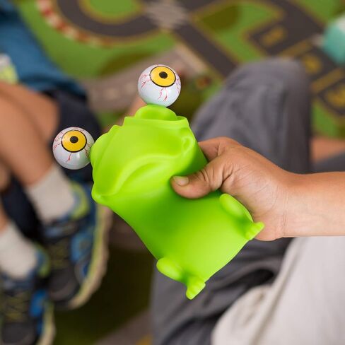 Flippy Brain Squishy Eye Popping Squeeze Fidget - Stress Relief Ball - Anxiety Reducer Sensory Play - Gag for Boys and Girls - Suitable for Autism, ADHD in Saudi Arabia