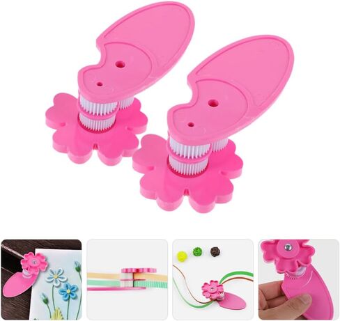 Tofficu 2PCS Plastic Paper Crimper Machine - أدوات DIY لصياغة وإنشاء الأمواج والتراجع واللفائف الوردية ، 5.11 × 2.36 × 1.37 بوصة ، مثالية للزخارف المصنوعة يدويًا والمشاريع الفنية in Saudi Arabia