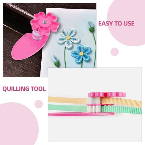 Tofficu 2PCS Plastic Paper Crimper Machine - أدوات DIY لصياغة وإنشاء الأمواج والتراجع واللفائف الوردية ، 5.11 × 2.36 × 1.37 بوصة ، مثالية للزخارف المصنوعة يدويًا والمشاريع الفنية in Saudi Arabia