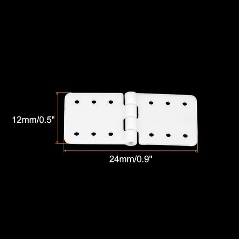MECCANIXITY RC Hinges 0.9 Inch x 0.5 Inch Adjustable Model Airplane Remote Control Aircraft Wings Parts Square Plastic Loose-Leaf 50 Pcs in Saudi Arabia