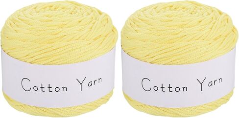 MECCANIXITY 2 Skein Cotton Yarn, 100% Cotton Chunky Yarn for Hand Knitting, Blanket Yarn for Crocheting Each of 208g/7.34oz(Per Skein 150m/164 Yard)/Sea Blue in Saudi Arabia