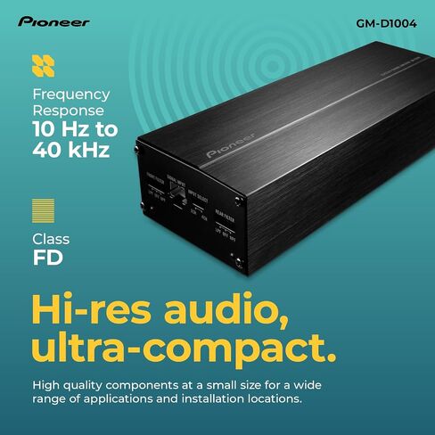 Pioneer GM-DX975 - Powerhouse Amplifier with 2,000 Watts, Class-D Technology, 5-Channel, Variable Low-Pass Filter, Compact Design, and Remote Bass Boost Control in Kuwait