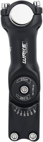 CYSKY Adjustable Bike Stem 31.8 90mm/110mm/130mm 0-60 Degree Adjustable MTB Stem Bike Handlebar Stem Riser for Mountain Bike, Road Bicycle, MTB, BMX, Cycling in Saudi Arabia
