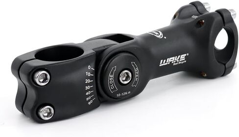 CYSKY Adjustable Bike Stem 31.8 90mm/110mm/130mm 0-60 Degree Adjustable MTB Stem Bike Handlebar Stem Riser for Mountain Bike, Road Bicycle, MTB, BMX, Cycling in Saudi Arabia
