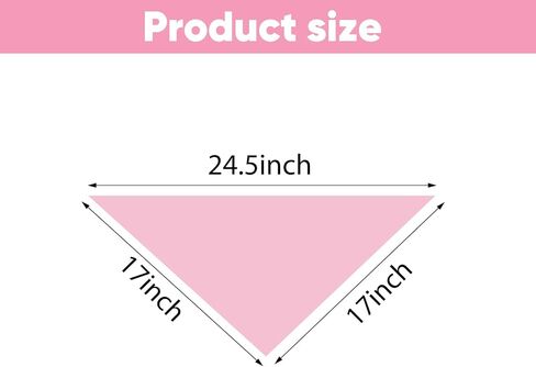 BRT Bearingshui Triangle Dog Bandana 12 Pack, Blank Dog Handkerchief Scarf, Adjustable Pet Puppy Plain Bandana(75 x 52 x 52 cm,Basic Color) in Saudi Arabia