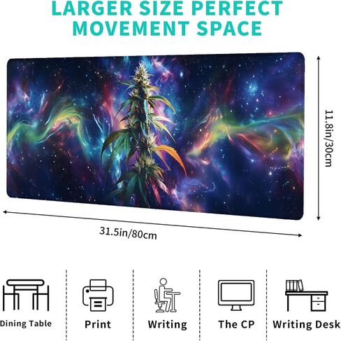 Great Dane Gaming Mouse Pad,12x31.5in Non-Slip Rubber Cute Dog Desk Mat,Large Extended Colorful Puppy Portrait Mousepad for Office Home Laptop,Mice Pads Gifts,Game Lover Deskmat Decor in Saudi Arabia