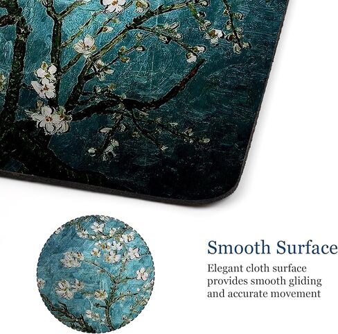 Gaming Mouse Pad - Non-Slip Rubber Base, Smooth Surface for Precise Mouse Control, Ideal for Laptop, Office Use - 9.5 x 7.9 Inch - Flyaway Butterfly in Kuwait