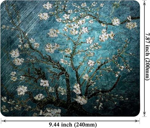 Gaming Mouse Pad - Non-Slip Rubber Base, Smooth Surface for Precise Mouse Control, Ideal for Laptop, Office Use - 9.5 x 7.9 Inch - Flyaway Butterfly in Kuwait