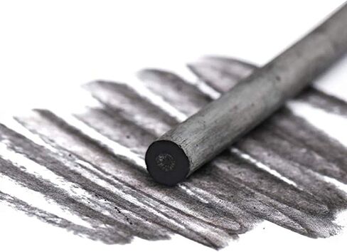 Set of 25 Charcoal Pencils 3-9 mm for Drawing, Freestanding Works or Base Painting, Black (3-5 mm) in Saudi Arabia