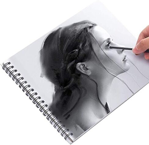 Set of 25 Charcoal Pencils 3-9 mm for Drawing, Freestanding Works or Base Painting, Black (3-5 mm) in Saudi Arabia