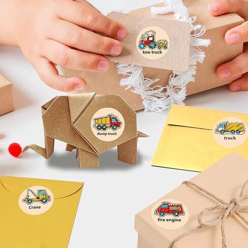 1000PCS Cartoon Transportation Sticker Car Bus Truck Airplane Construction Vehicle Sticker Kindergarten Rewards Stickers for Toddler Kid 2-4 Years Roll Teaching Training Potty Stickers (Truck) in Kuwait