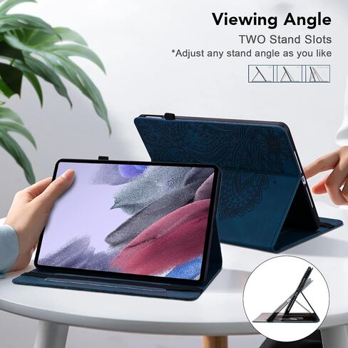 حافظة لجهاز Google Pixel Tablet 2023، حافظة فوليو من جلد البولي يوريثان منقوشة بزهرة الطاووس، غطاء نحيف مقاس 11 بوصة مقاوم للصدمات لجهاز Pixel Tablet 10.95 بوصة - أرجواني in Kuwait