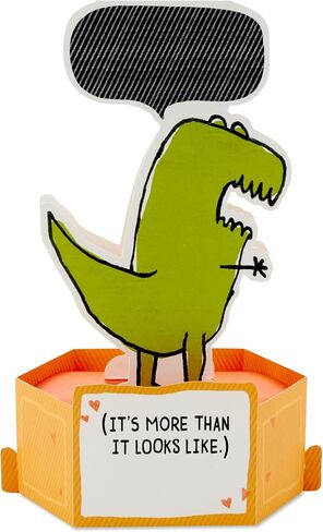 Hallmark Funny Pop Up Birthday Card (Dinosaur T-Rex) Paper Wonder Shoebox 3D Card in Saudi Arabia