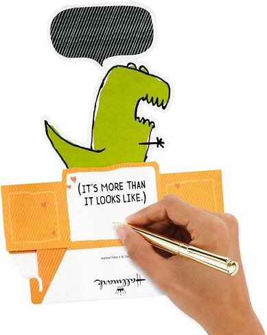Hallmark Funny Pop Up Birthday Card (Dinosaur T-Rex) Paper Wonder Shoebox 3D Card in Saudi Arabia