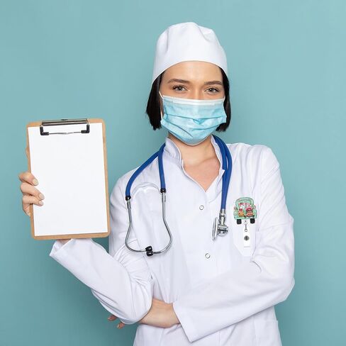 Easter Badge Reel Retractable,Green Bunny Badge Holder with Alligator Clip,Cute Holiday ID Name Badge Accessories for Nurses Student Employee Doctors Party Supplies in Kuwait