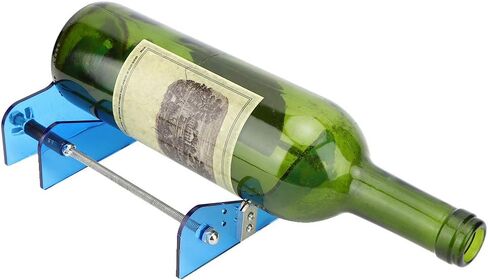 Glass Bottle Cutter, Portable Bottle Cutting Tool Kit Round Oval Bottles Cutting Machine DIY Craft Accessories Kit for Cutting Wine, Beer, Liquor, Whiskey, Alcohol, Champagne in Saudi Arabia