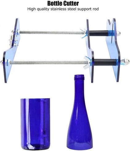 Glass Bottle Cutter, Portable Bottle Cutting Tool Kit Round Oval Bottles Cutting Machine DIY Craft Accessories Kit for Cutting Wine, Beer, Liquor, Whiskey, Alcohol, Champagne in Saudi Arabia