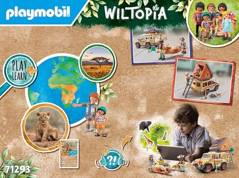 Playmobil Cross-Country Vehicle with Lions in Saudi Arabia
