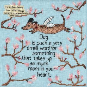 Mill Hill Counted Cross Stitch Dog is A, Multi