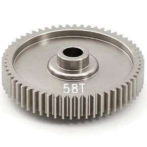 Spur Gear 61T 0.6Mod High Speed Gear for Tamiya TT01, TT01D, TT01E, TT01ES 1/10 RC Car Replacement #51004 Upgrade Parts, Compatibility for 18-19-20-21-22T 0.6M Pinion Gear