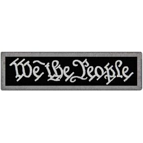 التكتيكية نحن The People Patch Patch المطرزة شارة راكب الدراجة النارية الرصاص الروح المعنوية