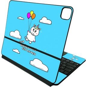Mayyskins Skin متوافق مع لوحة مفاتيح Apple Magic لـ iPad Pro 12.9 "(الجيل الثالث إلى السادس) - كن سعيدًا | غلاف ملفات فينيل ودائم وفريد ​​من نوعه