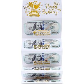 Birthday Money Envelope for Cash Gifts, Surprise Cash Envelope for Men Women Kids, Birthday Gift Card for Men Women Girls Boys